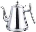 Miniatyrbillede 2 af 5: Tekedel i 304 rustfrit stål med finmasket filter, svanehalstud, komfurkompatibel til te og kaffe, sølv, 1/1,5/2 L