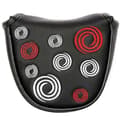 Golf Head Guard Golf Mallet Putter Skydd Läder Head Guard Magnetisk Stängning Enkel Svart