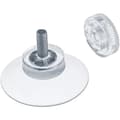 [CA] 8 sugproppar Ø 30 mm med M4x10 mm gänga och räfflad mutter