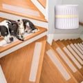 Miniatyrbild 3 av 4: 15-pack självhäftande halkskyddstejp för trappor 10 x 60 cm PEVA säkerhetstejp halkfria remsor för trappor