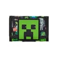 Minecraft Børne Pung med Kortpladser Seddelrum og Lynlåslomme til Drenge og Piger Grøn One Size
