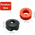 Pikkukuva 4 / 5: Paketti, jossa 4 kpl F016800175 -siimaa Bosch Art 23 26 30 Easytrim ja C -trimmerille