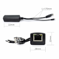 Miniatyrbillede 3 af 4: 2-pak Gigabit PoE-splitter, 48V til 5V 2.4A Micro USB Ethernet-adapter, Fungerer med Raspberry Pi 3B+, IP-kamera og mere