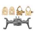 Miniatyrbilde 4 av 4: Fremre Akselhus Styrekobling CNC RC Bil Metall Fremre Akselhus Sett for FMS for Xiaoqi FCX24 1/24 Halv RC Bil Titanium