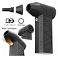 Miniatyrbillede 1 af 5: CASA Elektrisk Blæser med LED, LED Turboblæser, Trådløs Turbo Black