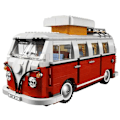 Miniatyrbillede 1 af 5: 1354PCS Volkswagen T1 Camper Klodser Van Bilmodel Byggesæt High-Techc Idéer Bus Kompatibel Teknisk 10220 Legetøj Børnegave Z241026.Ca