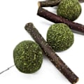 Miniatyrbillede 2 af 4: Tygelegetøj, naturlige æblepinde æbletræsgrene, slibelegetøj til kaniner, chinchillaer, hamstere, marsvin