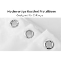 Miniatyrbillede 4 af 5: ##/Bruseforhæng Jul, Rød, 180 x 200 cm, Skimmelresistent, Ch##/