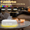 Miniatyrbilde 4 av 5: Digital Vekkerklokke, Bluetooth Digital Audio Vekkerklokke - 9 Farger Nattlampe, Bluetooth Høyttaler, Trådløs Lader for iPhone/Samsung, Temperatu...