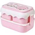 Miniatyrbilde 1 av 5: Matboks, bento-boks for jenter, rosa matboks for barn