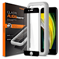 Pikkukuva 1 / 5: Spigen iPhone 7/8/SE ALM Glas FC Täyspeittävä Näytönsuoja