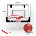 Miniatyrbild 2 av 5: Minibasketkorg för barn och vuxna, inomhus minibasketkorg för väggdörr och sovrum, skrivbord med 1 basketboll.