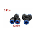 Miniatyrbilde 3 av 4: 3 stk. 12 mm Diameter Y Type 3-veis Slange Pneumatisk Luft Hurtigkobling Trykk Kobling,.ca