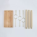 Miniatyrbillede 4 af 5: CASA 2X Træ Smykke Display Stand Ringholder T-Bar Display Armbånd Ankelkæder Smykke Display Emballage