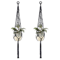 Miniatyrbillede 1 af 4: 2 stk. Macrame planteophæng hængende plantekurv, stil 4