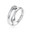 Kramring, 925 Sterling Silver Justerbar Öppen Kramring