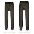 Miniatyrbillede 4 af 5: Dames Termiske Fleeceforet Tights Falsk Gennemsigtig Hudfarve til Vintervarme Tykke Strømpebukser Leggings med Fleeceforing 200 Gr(S-M) Sort M Black M