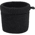 Black Storage Baskets, Natural Woven Organizer, Handmade, Foldable, Eco-Friendly Home Decor