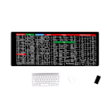 Miniatyrbillede 5 af 5: Stor musmåtte med Word/Excel/PowerPoint genvejs-taster - Skrivebord P 80*30*0.3cm 1st