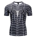 Pikkukuva 1 / 4: 3D Spider-Man painettu lyhythihainen kompressio T-paita miehille, hengittävä fitness Väri 3 M Väri 3 M（noin） Color 3 M
