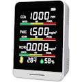 Miniatyrbild 1 av 5: Inomhusluftkvalitetsdetektor Koldioxidmätare Digital display