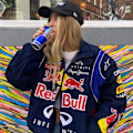 Pikkukuva 1 / 4: Vintage Racingtakki, Painettu Bomber-takki, F1 Streetwear Takki Y2k XL（noin） XL