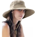 Miniatyrbild 1 av 5: Fiskehatt UPF 50+ Bredbrättad Solhatt för Män och Kvinnor, Herr Bucket Hatt med UV-Skydd för Vandring Strandhattar (Khaki)