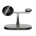 Miniatyrbilde 1 av 5: Magnetisk Trådløs Ladestasjon 3-i-1 Hurtigladerstativ for iPhone 15 14 13 12 Pro Max svart