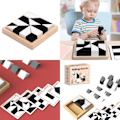 Miniatyrbild 2 av 5: Kreativt gömblock 3D-pussel leksak för småbarn Montessori-set Förskolefärgform matchande hjärnspel