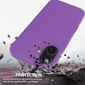 Miniatyrbilde 2 av 4: Etui og 2 stk herdet glass til iPhone 16, Ultra Slim Protection Shockproof Anti-Scratch Lilla 16
