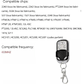 Miniatyrbillede 2 af 4: Sæt med 3 universelle fjernbetjeninger til automatisk port, frekvens 433,92 MHz, fast kode, 4 knapper til at styre op til 4 porte.ca