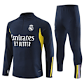 Miniatyrbillede 1 af 2: 23-24 Ny Real Madrid Langærmet Sæt Fodboldtrøje til Voksne og Børn Træningsuniform Julegave Blå-Xin Blå 18#