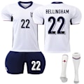 Miniatyrbillede 1 af 2: UEFA Euro 2024 England Hjemme Fodbolddragt nr. 22 Bellingham.CA 20