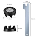 Miniatyrbillede 2 af 5: 5-pak 9704230 Blenderkobling Blenderkobling Reservedele med 1 Nøgle Kompatibel med KitchenAid WP9704230VP WP9704230