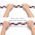 Miniatyrbillede 4 af 4: Bælte canvas 23 mønstre størrelse W26-W36 stretch justerbar længde: 9 Gul / mørkeblå / hvid_ca