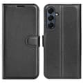 Telefoncover med litchi-tekstur til Samsung Galaxy A17 5G Sort