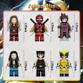 Miniatyrbillede 2 af 5: 12 stk. Samlerfigurer af Superhelte Deadpool Minifigurer Wolverine Gambit Actionfigurer gg Bricks Legetøj