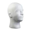 Mannequin Head for Men, Lightweight and Stable Styrofoam, Durable Foam, Wig Stand for Display