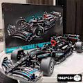 Miniatyrbillede 1 af 5: F1 42171 W14 E Teknisk 1642 Dele 1 8 Byggeklodser By Super Speed Racerbil Samlemodel Køretøj DIY Samlelegetøj Børnegave W241029.Ca