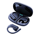 Miniatyrbillede 1 af 5: Trådløse støjreducerende suspension 3D surround sound hovedtelefoner, vandtætte Bluetooth open ear hovedtelefoner til cykling og løb (Sort)