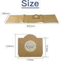 Miniatyrbilde 2 av 4: Karcher Wd3 støvsugerpose, sett med 5 rette støvsugerposer for Karcher Wd3, Wd 3 Premium, Wd3200, Wd3500p, A2204, A2204, A2534, Se4001 [DB]