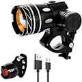 Pikkukuva 2 / 5: 15000lm T6 LED-pyörävalo/pyörävalo/valosarja USB-ladattava otsalamppu/taskulamppu vedenkestävä säädettävä pyörä pyörä pyörä valo