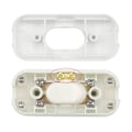 Miniatyrbilde 2 av 4: 2 stk. Bi-Polig Mellomstrømbryter 6A 250V Vippebryter Dimmer/Bryter for Lampe, Hvit