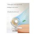 Miniatyrbillede 2 af 5: CASA 1200Mah Sommer Clip-on Ventilator Bærbar Automatisk Oscillerende Hovedventilator Genopladelig Høj Vindkraft Ventilator