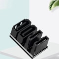 Miniatyrbillede 2 af 5: CASA 1 stk. Dobbelt SATA 7Pin Hun til Dobbelt 7Pin Han 180 Graders Vinklet Adapter Mainboard SATA Adapter f