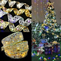 Pikkukuva 5 / 5: Nauhakoristevalot Joulukoriste Joulukuusenkoristeet Kotiin 2023 Joulu Valonauhat Navidad Natal Uusi Vuosi 2024 Kulta-Valkoinen Gold-White 1M