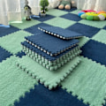 Miniatyrbilde 8 av 10: 10 stk 30*30cm Baby Leke Matte Treningsmatte for Barn HIMMELBLÅ himmelblå