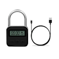 Miniatyrbild 2 av 4: CASA Smart Time Lock LCD-skärm Elektronisk Timer Switch USB Uppladdningsbart Timer Hänglås Rese Elektronisk
