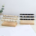 Miniatyrbillede 5 af 5: CASA 2X Træ Smykke Display Stand Ringholder T-Bar Display Armbånd Ankelkæder Smykke Display Emballage