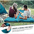 Pikkukuva 4 / 5: Camping-itsestään täyttyvä makuualusta: Paksu kevyt yhden hengen sänky retkeilyyn, puhallettava sänky ja kiinnitettävä parivuode, retkeilymatto ja kompakti puhallettava